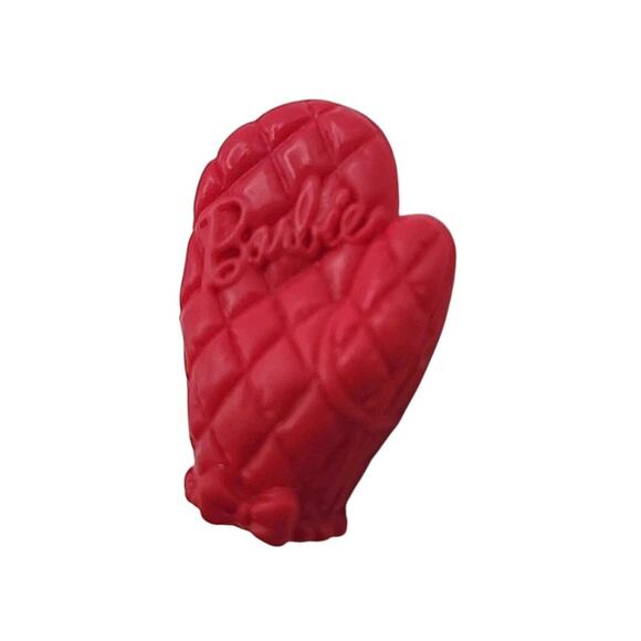 Barbie Doll Oven Mitt Mitten Pink Barbie Kitchen Baking Accessory Replacement - Picture 4 of 5